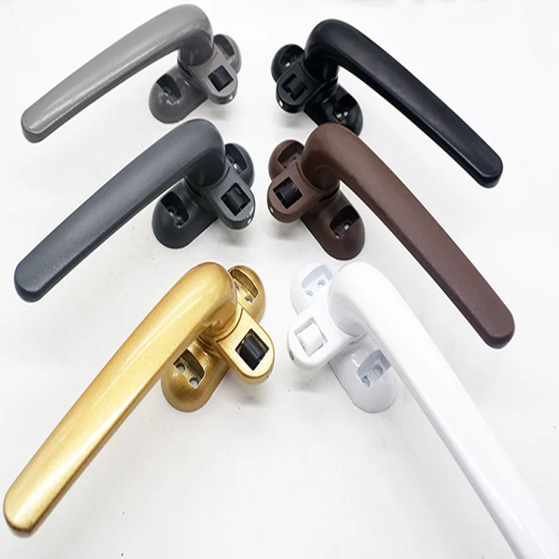 

Thickened right/left Durable Casement Window Wheel Handle with lock Home sliding door Window Hardware maneta ventana aluminio