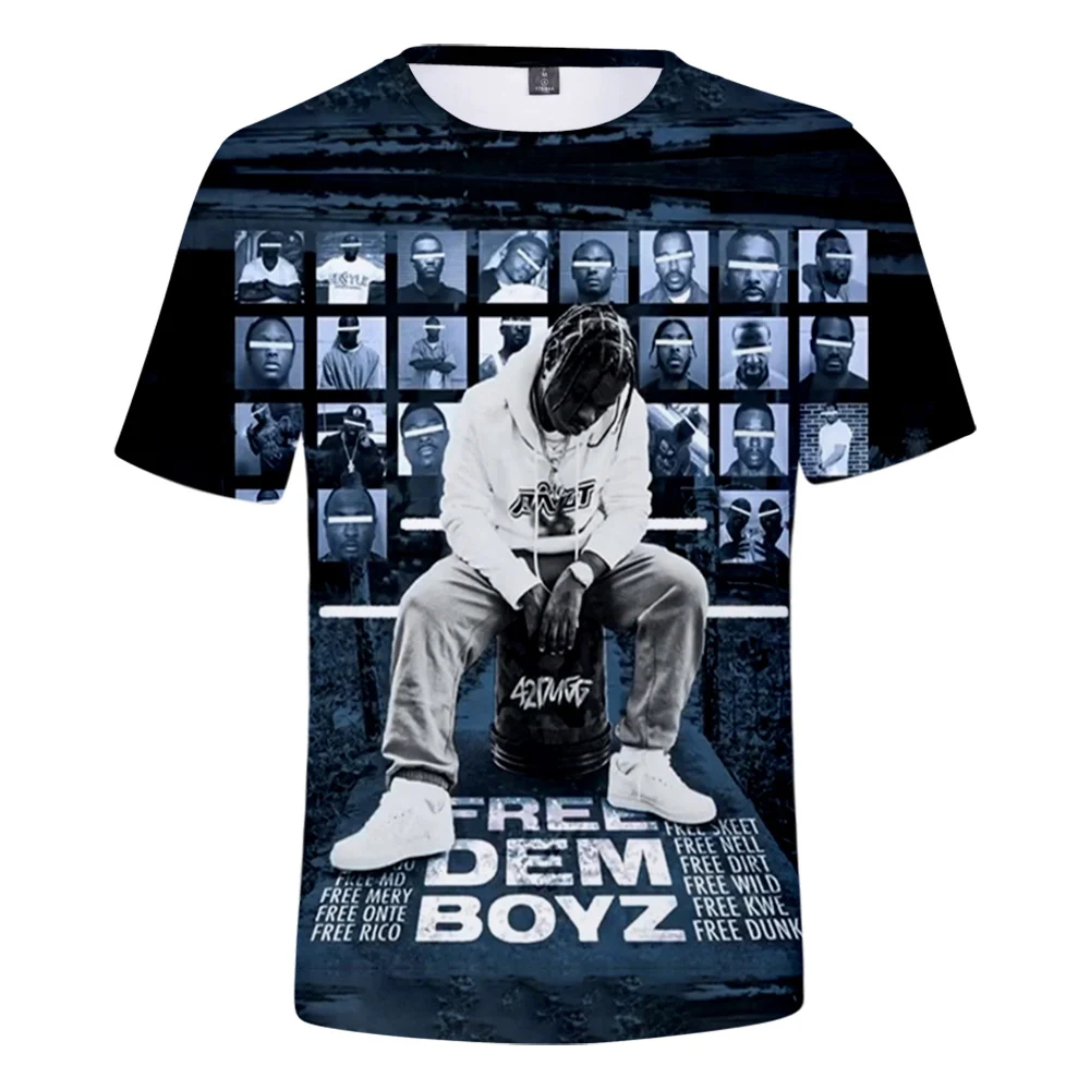 

42 Dugg 3D Print Spring Summer Preppy Men/Women Street Clothes T-shirt Streetwear HIP HOP Punk Streetwear style