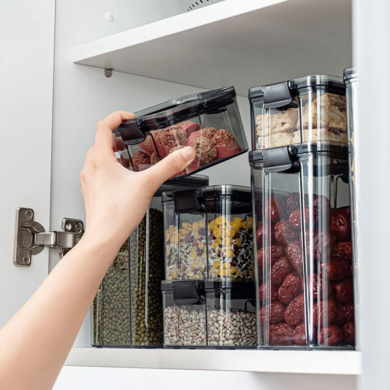 Пластиковые контейнеры для хранения пищевых продуктов герметичные банки