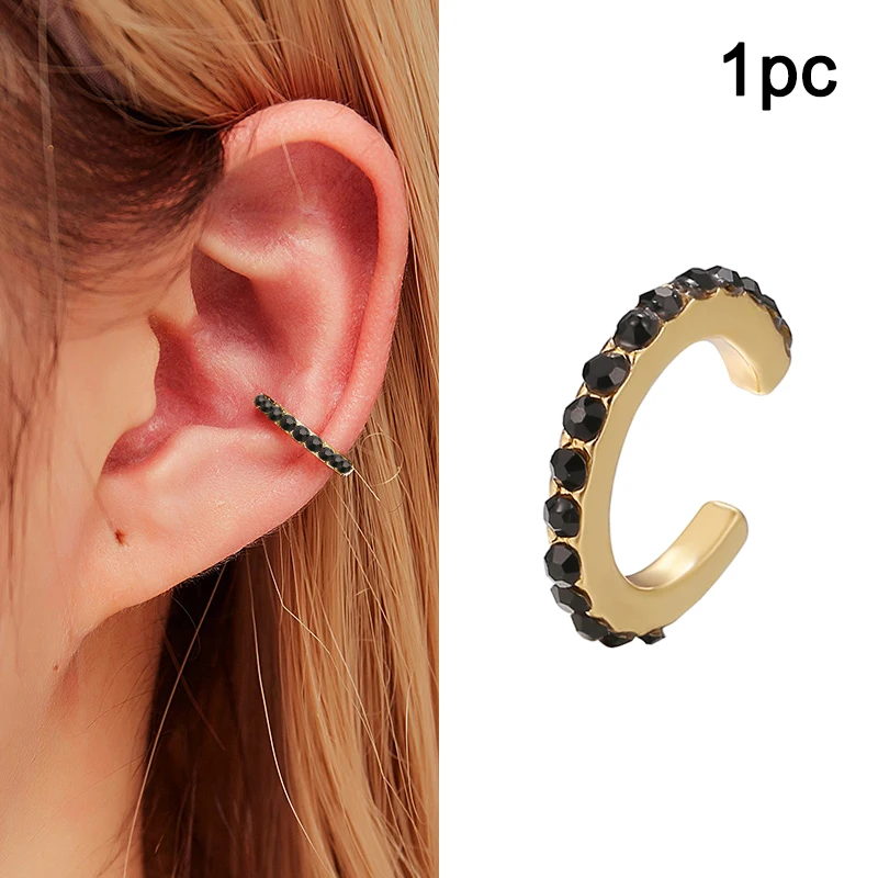 

1PC Simple Lovely Girls Huggies Small Clip Earring Skinny Rainbow Boho Classic Minimal Charm Earrings Ear Cuff Thin Hoops Gift