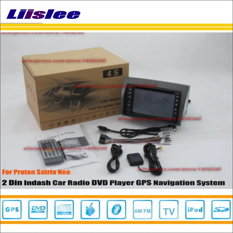 

For Proton Satria 2006~2014 Radio CD DVD Player GPS Map NAV NAVI Navigation System Double Din Car Audio Installation Set