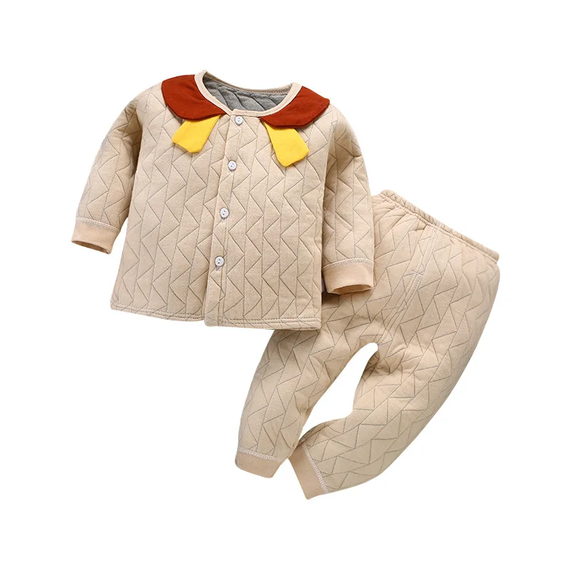 Зимняя одежда для новорожденных 6 цветов 100% хлопок костюмы малышей Мягкая