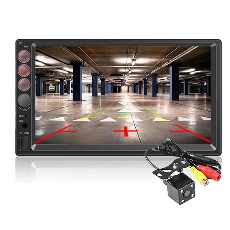 7061 2 Din усилитель карты памяти сенсорный экран 7 дюймов 12 в Bluetooth DVR Поддержка MP5 Apple Интернет Android 9 0 TFT