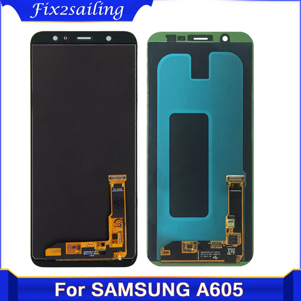 Сменный ЖК дисплей Super AMOLED для Samsung Galaxy A6 Plus 2018 A605 A605F A605FN с сенсорным экраном и