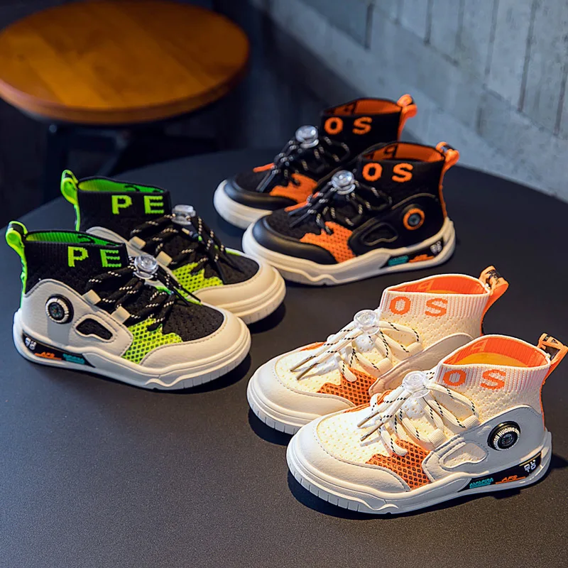 Детская обувь Кроссовки для мальчиков и девочек Спортивные кроссовки маленьких