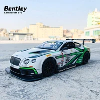 bburago 124 bentley continental gt3 die casting model le mans 24 hours endurance race car decorative collection toy tools gift