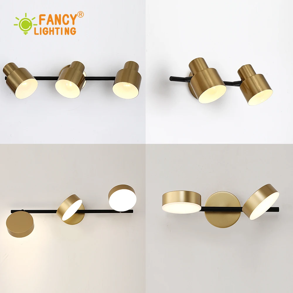 (Источник света бесплатно) скандинавский настенный светодиодный светильник с 1/2