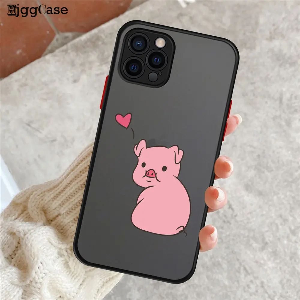 Противоударный матовый чехол для iPhone 11 12 Pro Xs Max XR X 6 7 8Plus SE Mini