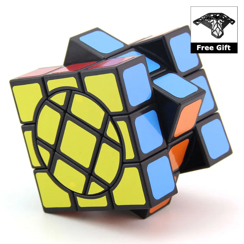 WitEden-s&uacute;per lisas 3x3x3 para ni&ntilde;os, cubo m&aacute;gico, Velocidad Profesional, puzle, 333, juguetes educativos para ni&ntilde;os, cubo m&aacute;gico con soporte-3