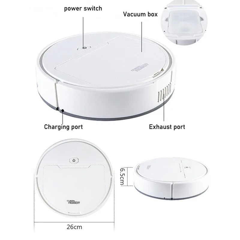 

Robot Vacuum Cleaner Automatic Vacuum Cleaner Charging Cleaning Machine Powerful Suction Sweep and Wet Mopping
