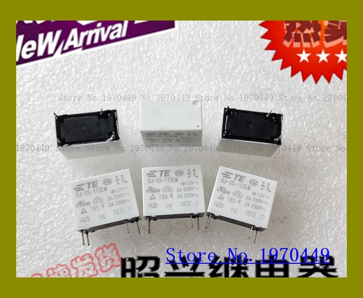 OJ SS 112LM 4 3A SH 12VDC|Реле| |