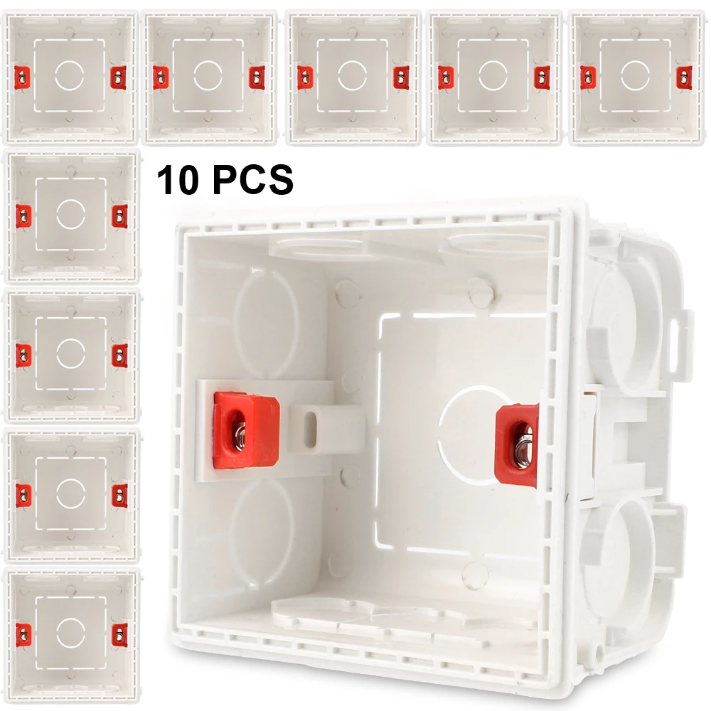 

Mounting Cassette Boxes 50mm Depth Hardware Adjustable Concealed Internal 86 Type Switch Socket Junction Box Wall-mounted