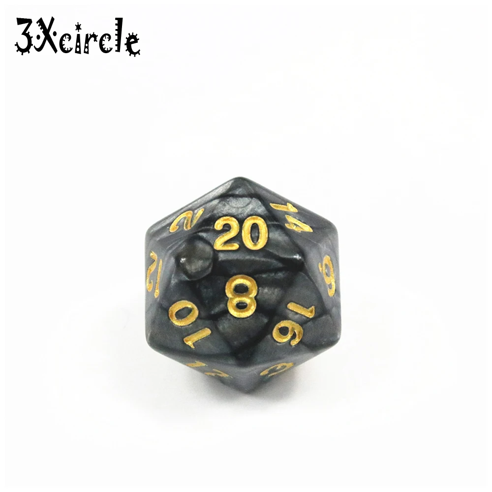 Высокое качество 10 шт TRPG перламутровый эффект D20 игральные кости для DnD 20