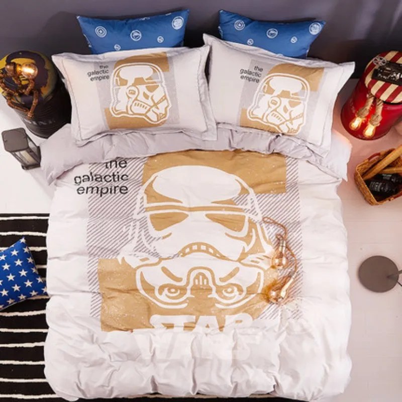 Disney Star Wars 100% хлопок для взрослых мужчин мальчиков синий комплект постельного