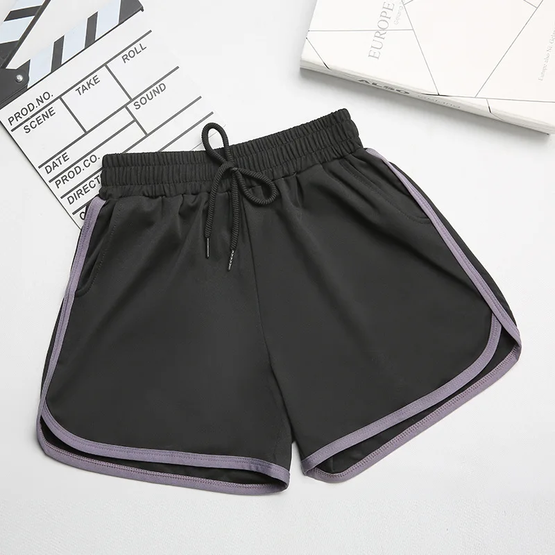 

Fashion Casual Shorts Women 2021 Summer New Style Pocket Stretch Drawstring High Waist Wide Leg Home Sport Ladie Shorts Pants