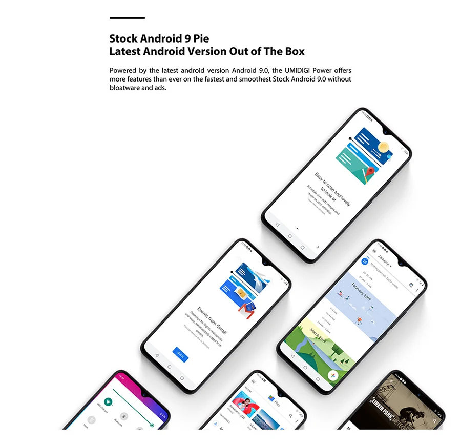 UMIDIGI power Android 9,0 5150 мАч большая батарея 18 Вт 6,3 'FHD+ экран капли воды 4 Гб+ 64 Гб Helio P35 глобальная версия смартфона 16 МП