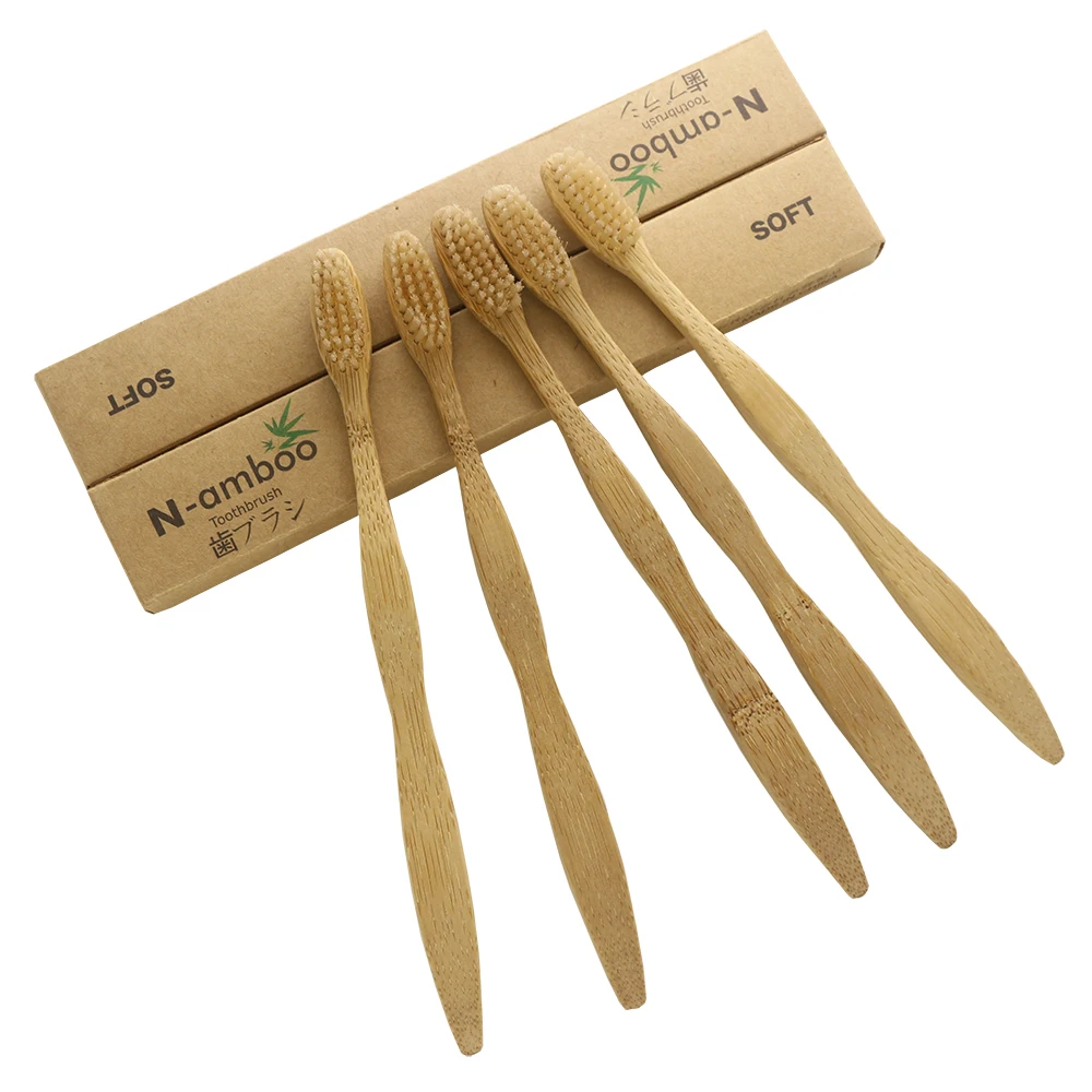 5 шт./упаковка бамбуковые зубные щётки | Красота и здоровье