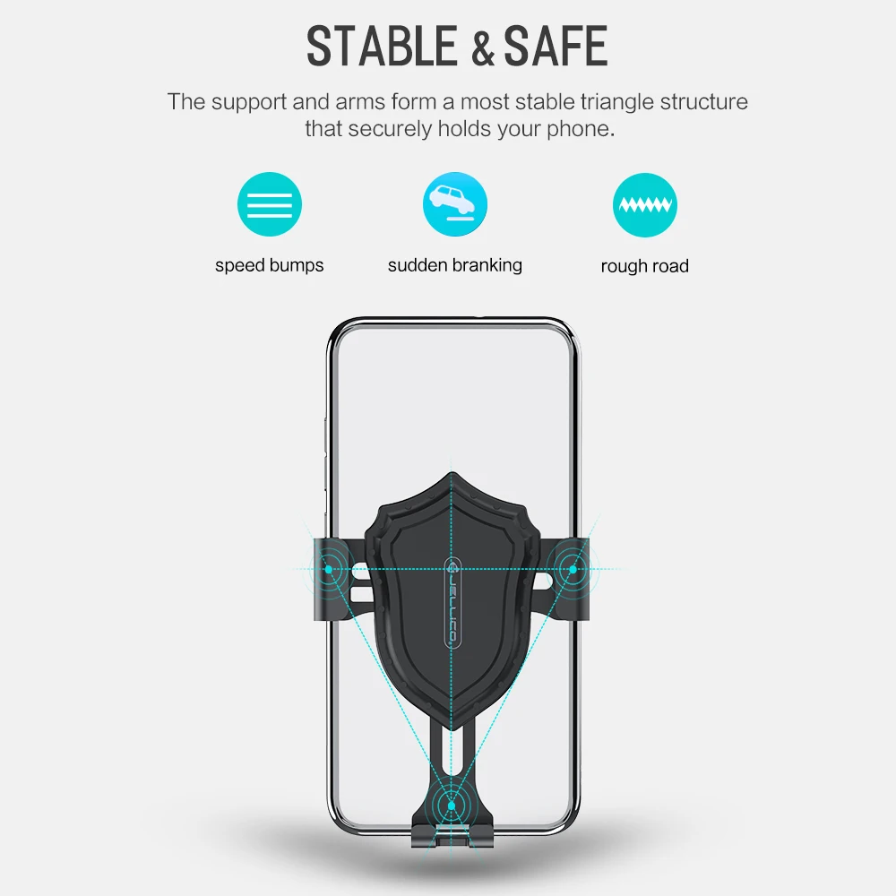 Автомобильный держатель Gravity Bracket универсальный для телефона на решетку