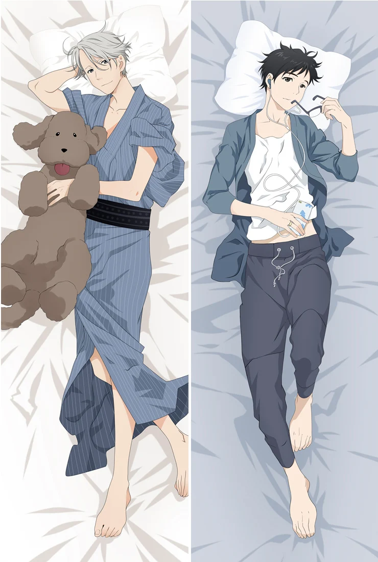 Японское аниме Юри! На льду Victor Nikiforov Yuri Katsuki BL Мужская Подушка Dakimakura чехол для