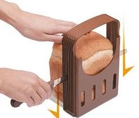 toast bread slicer plastic foldable loaf cutter rack cutting guide slicing tool kitchen accessories practical bread cutter loaf