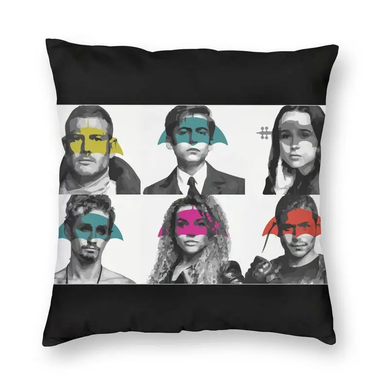 

Наволочка для дивана в скандинавском стиле с изображением зонтика Академии из полиэстера с изображением цифр и пяти забавных манги ТВ-шоу н...