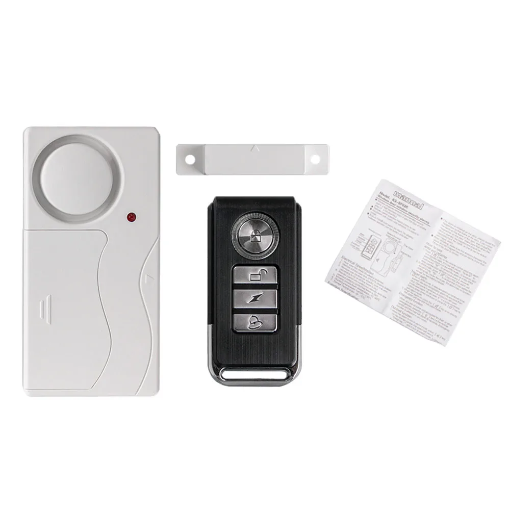 

Wireless Home Security Alarm Bell Kit Window Door Magnetic Sensor Detector Home Safety System Alert Alarm with 2 Remote Control
