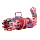 Детский пузырьковый пистолет Gatling, игрушка, летняя машина для мыльной воды, автоматическая пузырьковая машина 2 в 1 для детские игрушки для ванной