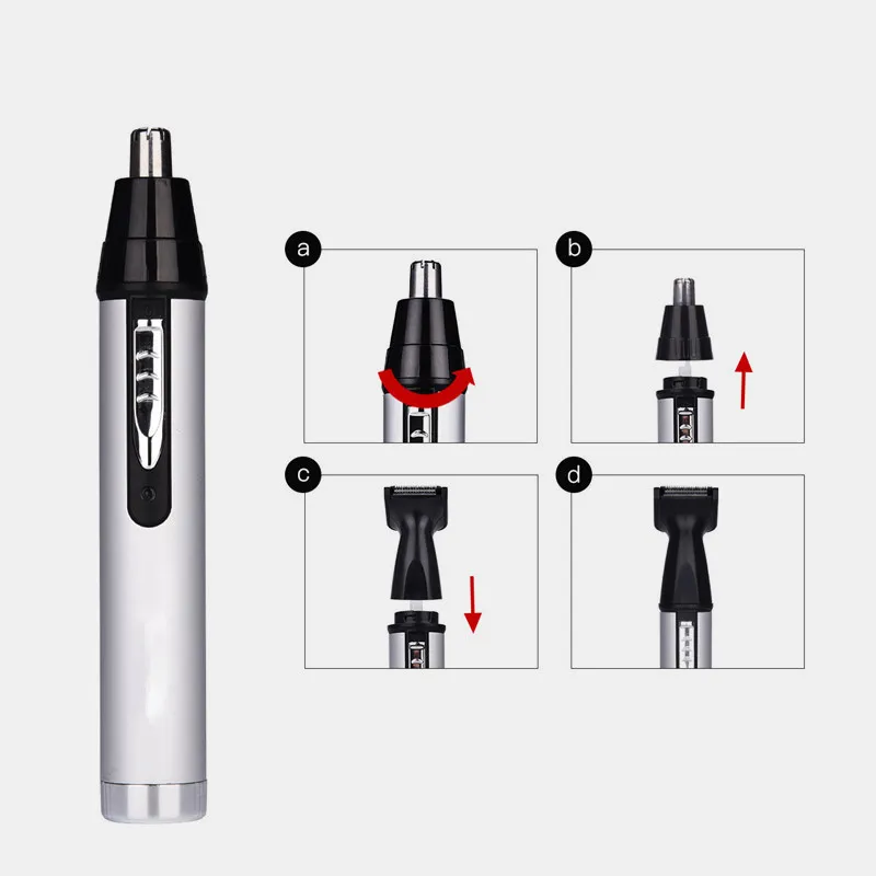 4 In 1 Multifunction Electric Nose Hair Trimmer Male Rechargeable Hairstyle Mini Shaver Ear Eyebrow Shaving Kit | Красота и здоровье