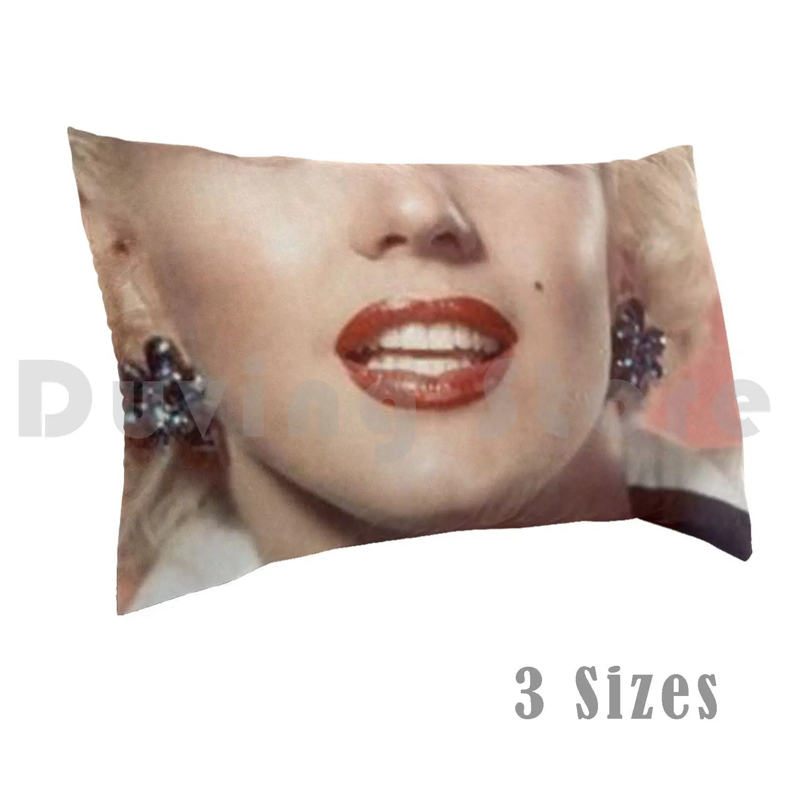Подушка Marilyn фотография 50x75 Мэрилин Монро икона художественная смешная улыбка
