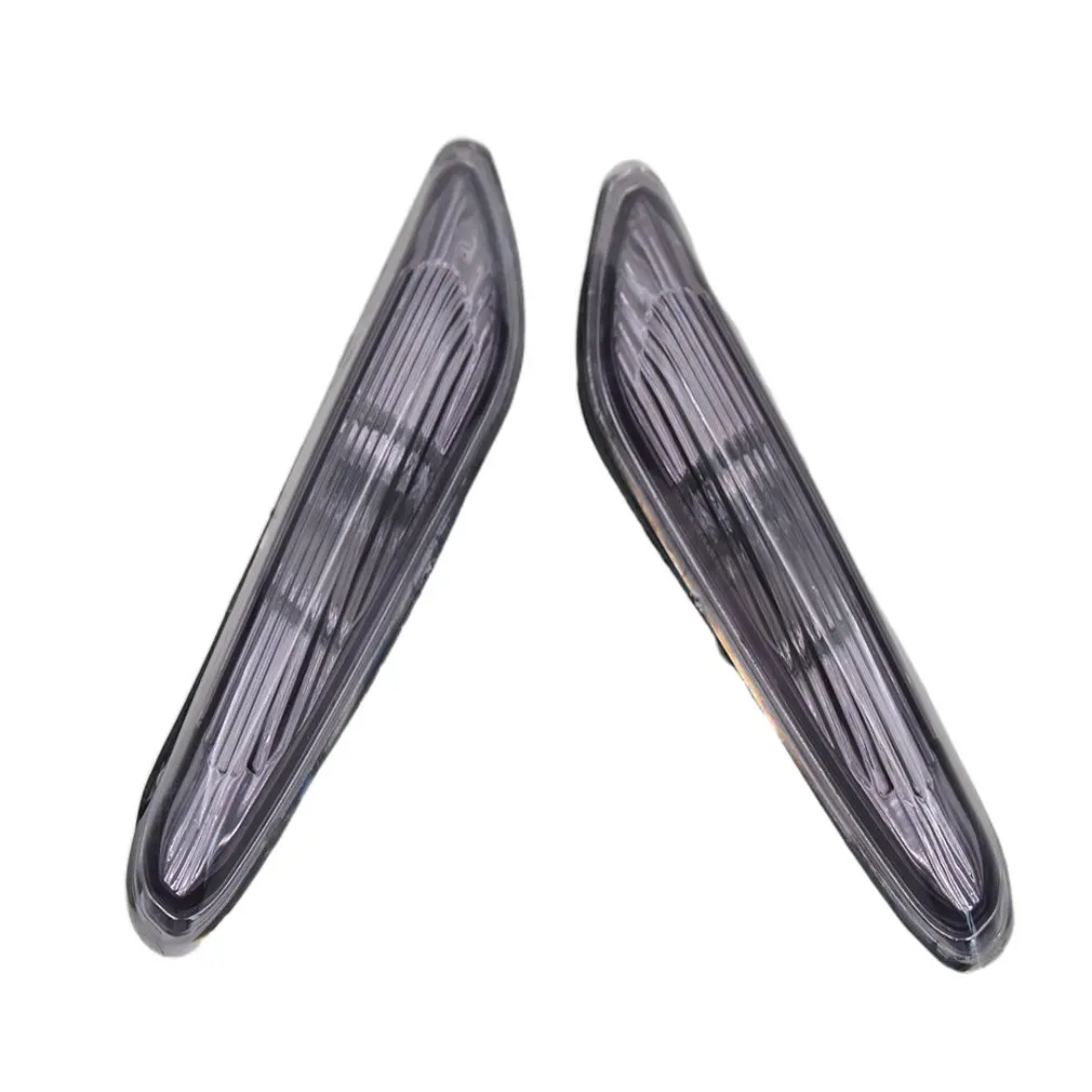 

2Pcs Left+Right Side Marker Turn Signal Lights Smoke/Clear For Fender Side Marker Light For E90 E91 E92 E93 06-11