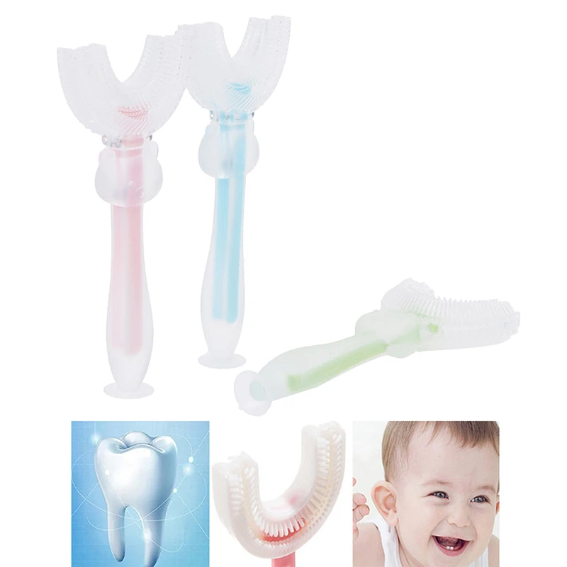 

1 шт., детская мягкая силиконовая зубная щётка