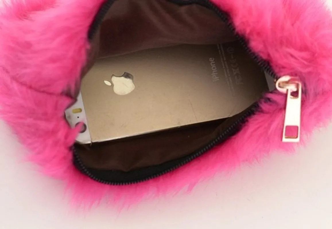 2019 новая женская сумка модная для банкета плюшевая маленькая мобильного