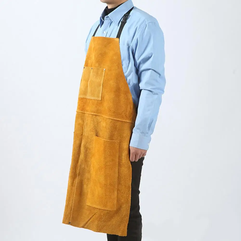 Фартук из искусственной кожи для сварщика огнезащитная одежда сварочных работ