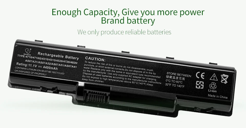 Golooloo 6 ячеек Аккумулятор для ноутбука acer AS-2007A AS07A31 AS07A32 AS07A41 AS07A42 AS07A51 AS07A52 AS07A71 AS07A72 AS07A75