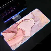 gold marble rgb anime big mouse mat led gaming mouse pad pc gamer completo laptop notebook mouse pads gamer accessories desk pad