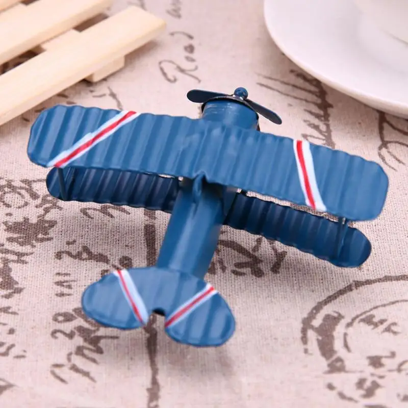 Ретро металлическая модель самолета фигурки украшения металлический