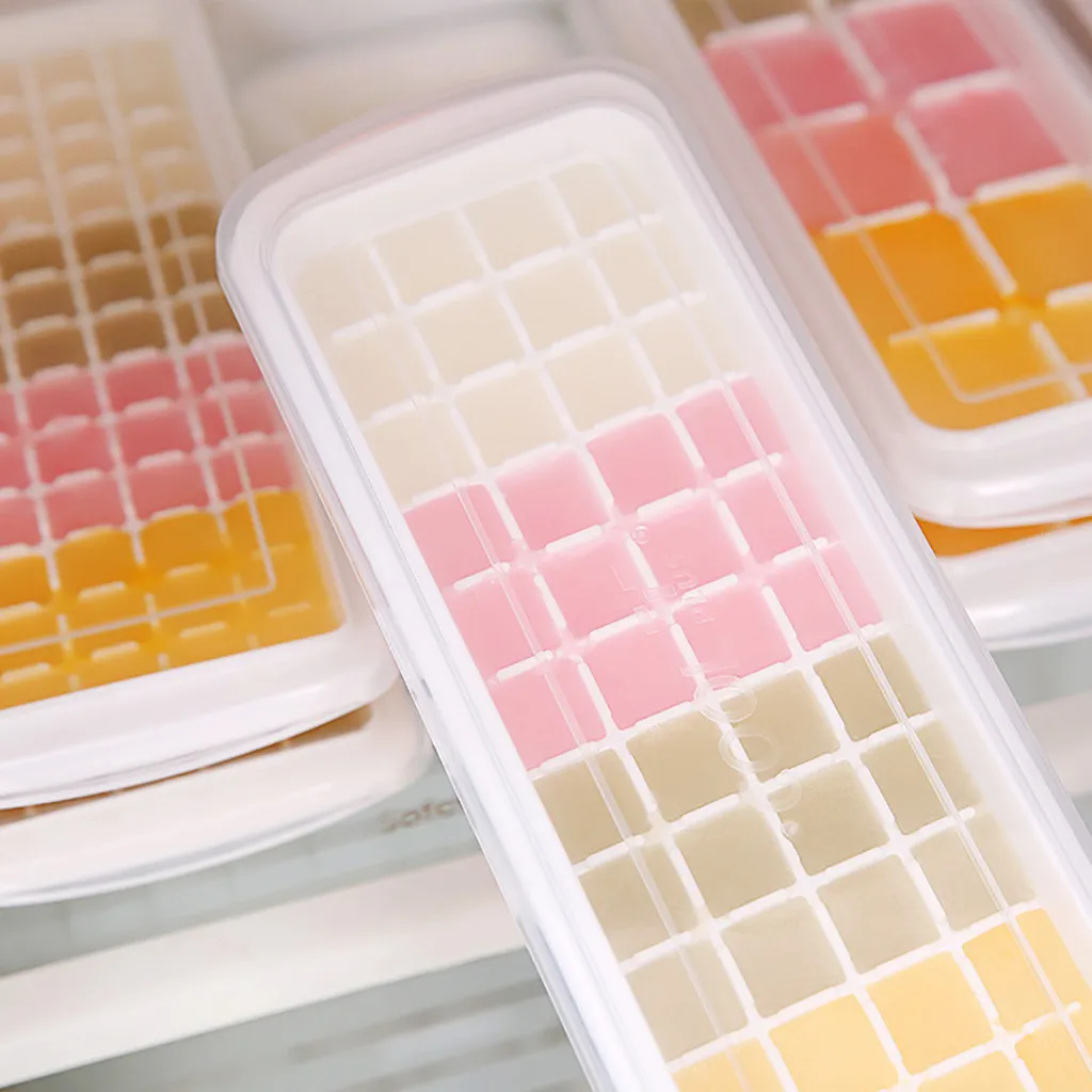 Силиконовый Лоток с формой для кубиков льда квадратный Форма 12/48/65 сетки