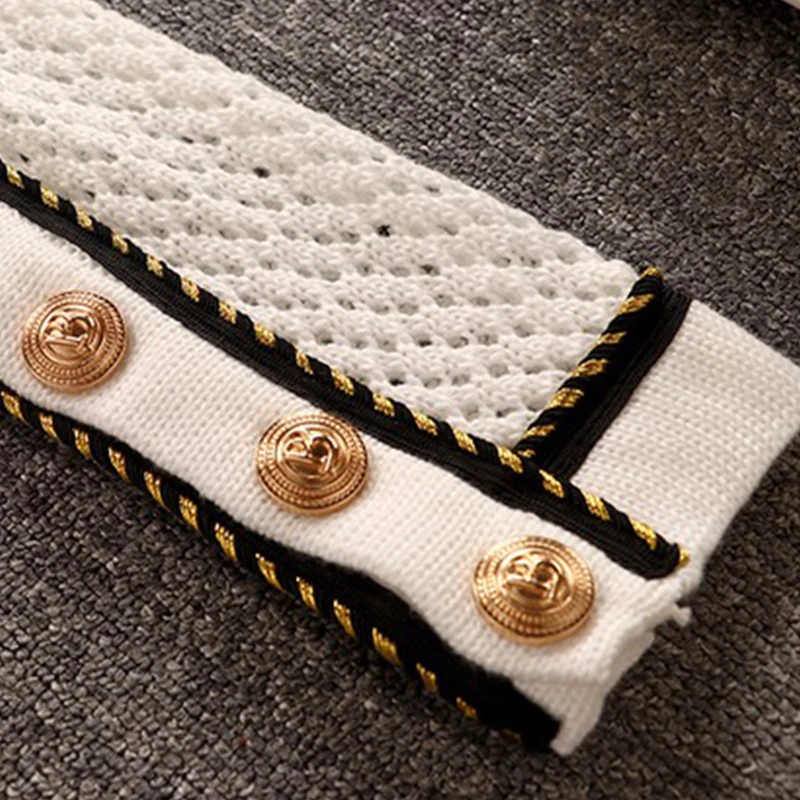 Женский трикотажный кардиган на пуговицах тонкая верхняя одежда с длинным