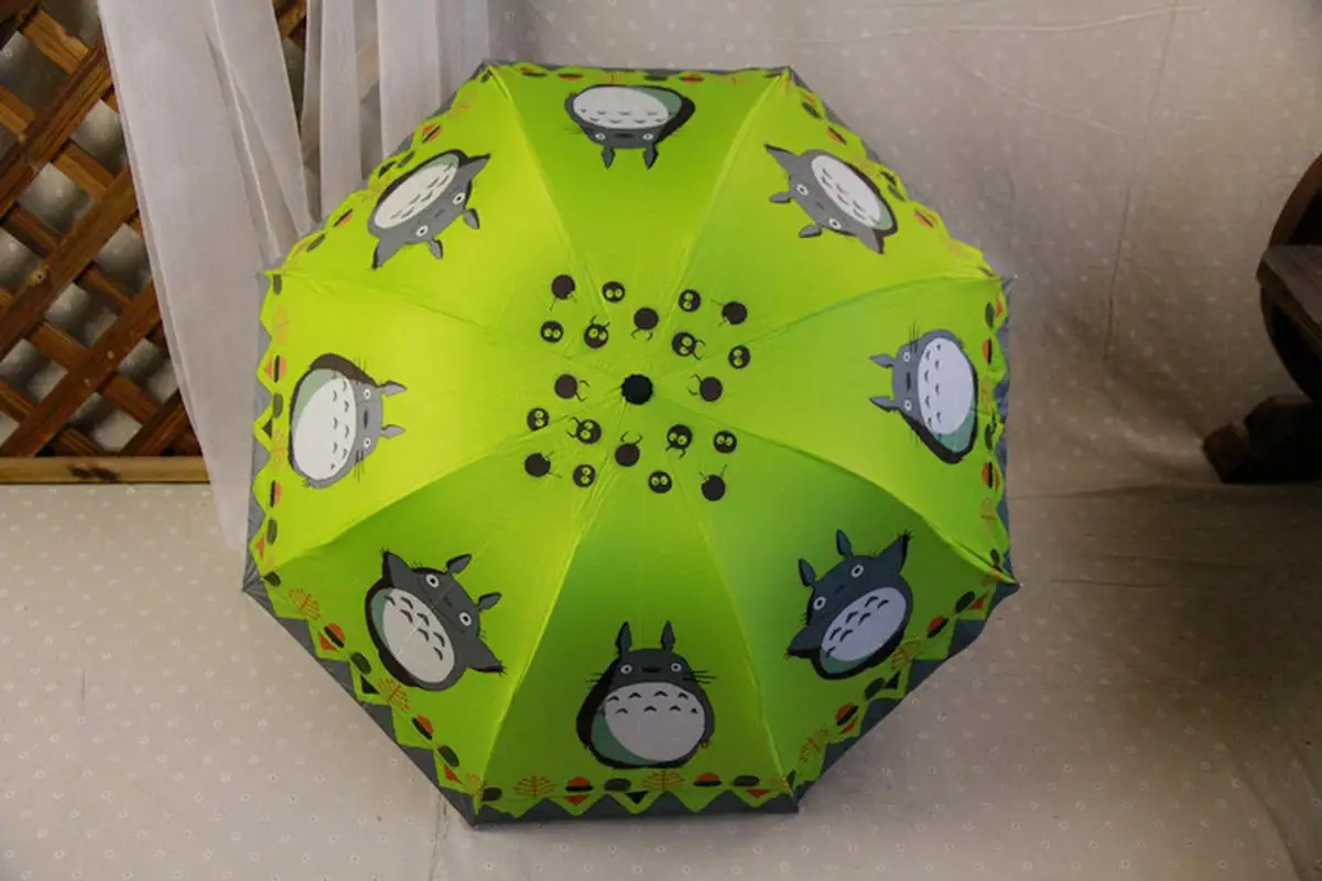 Бесплатная доставка 6 цветов милый Повседневный складной зонтик из аниме Мой