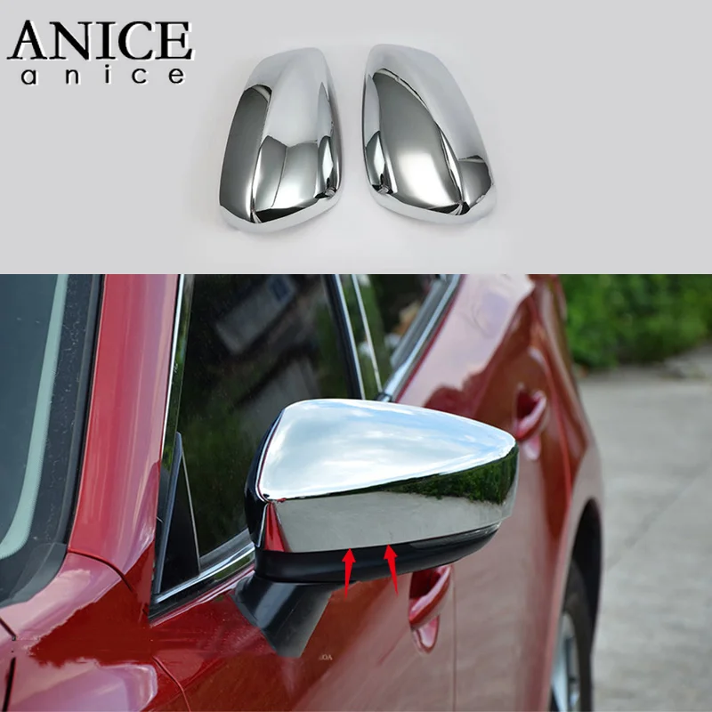 2 шт. хромированный карбоновый цветной ABS зеркальный чехол заднего вида Накладка