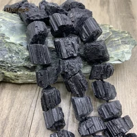 large raw mineral black tourmaline diy necklace bracelets earrings natural crystal nugget loose stone beads for jewelry making