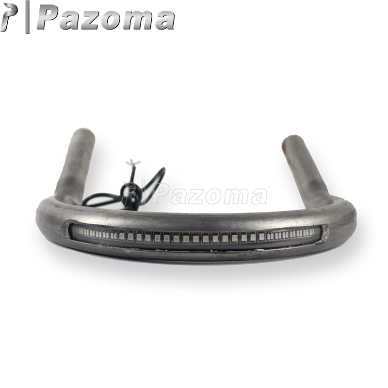 25 мм 1 &quotмотоцикл кафе гонщик сиденье поплавок рамка обруч Brat Loop Tracker End w/LED стоп