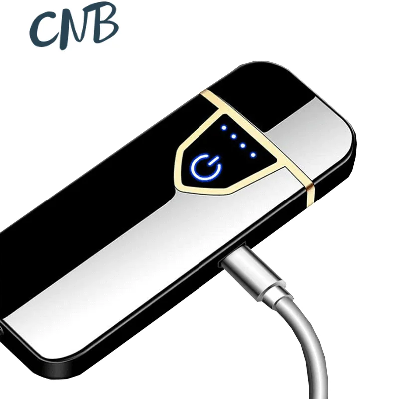 Электронная зажигалка с сенсорным переключением двусторонние ветрозащитные