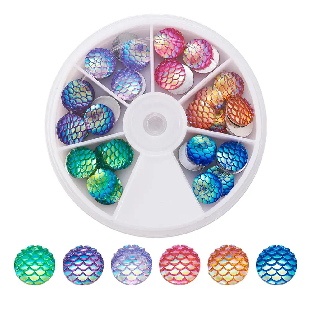 

Кабошоны из смолы, 36 шт./кор., разделительные бусины для сережек, ювелирных изделий, для самостоятельного изготовления украшений, Аппликации...