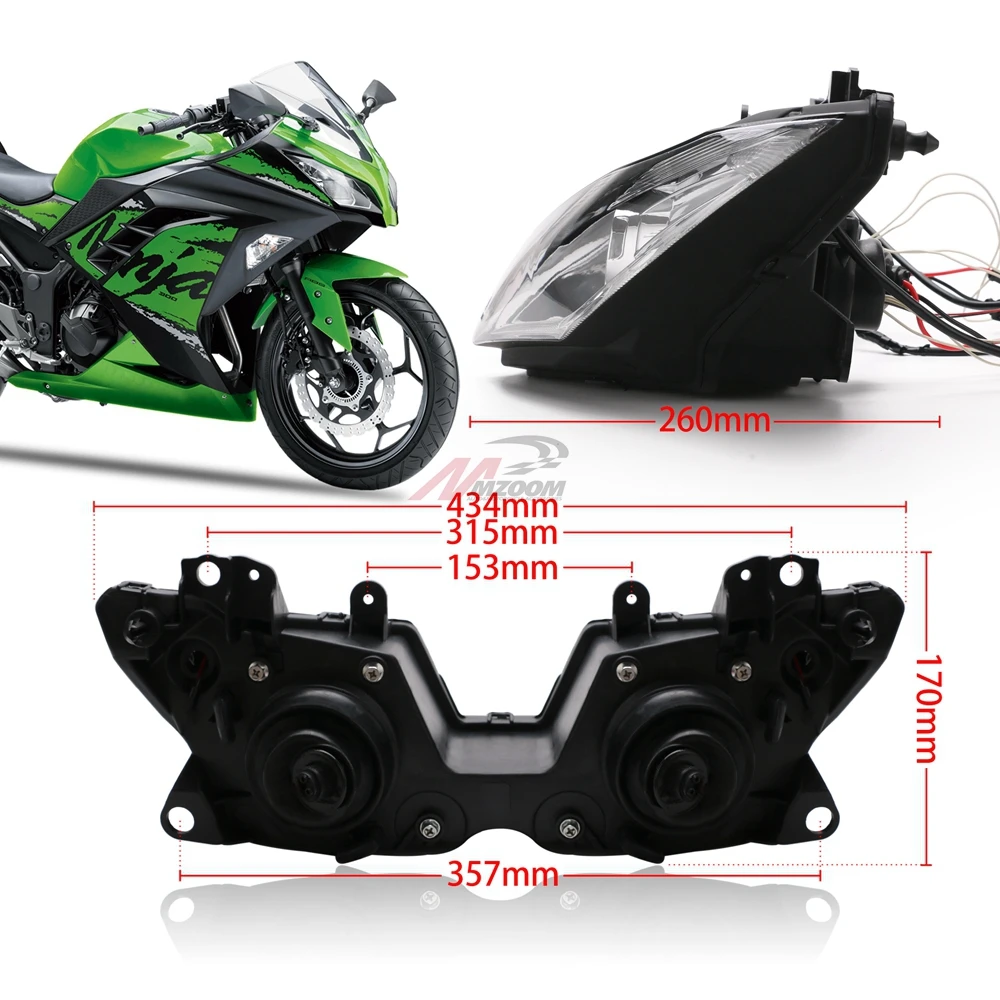 Ангельские глазки для Kawasaki NINJA 250 300 ZX6R ZX 6R NINJA250 NINJA300 HID проектор мотоциклетная фара