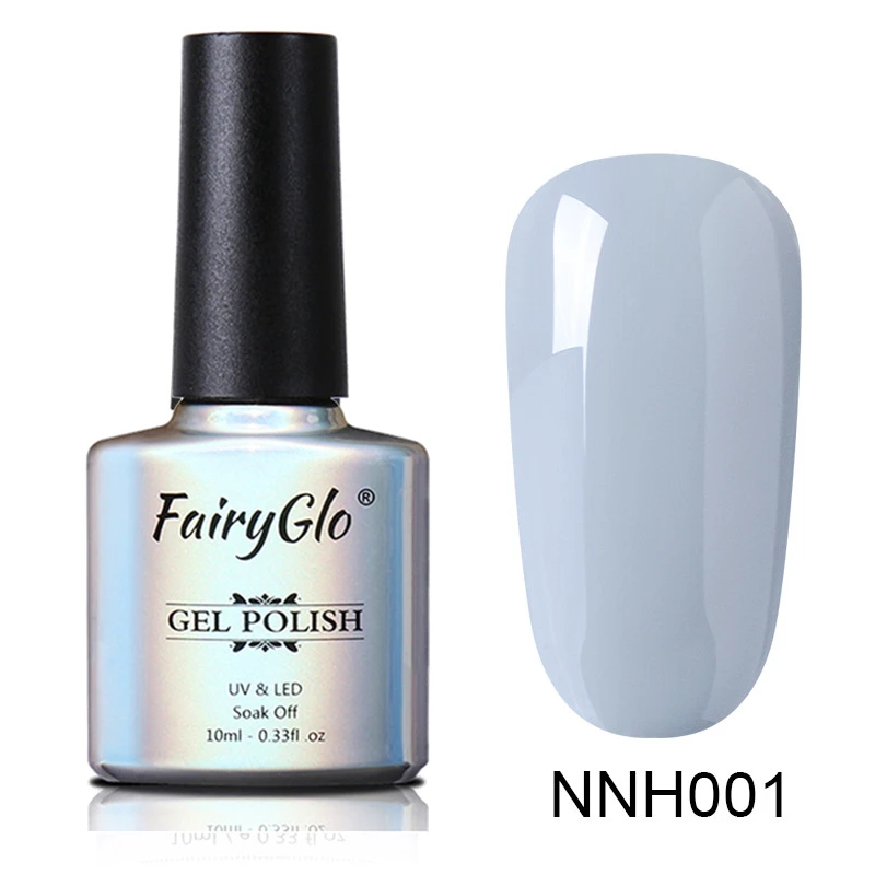 FairyGlo 10 мл Гель-лак с блестками Гибридный лак для маникюра ногтей, полустойкое к полу Перманентный лак для ногтей УФ Гель-лак био-Гели Soak Off Nail Art Эмаль - Цвет: NNH001