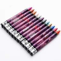 glitter eyeshadow stick eye shadow pen shimmer lipstick crayon pencil lip stick pens eyes cosmetic 12 colors waterproof
