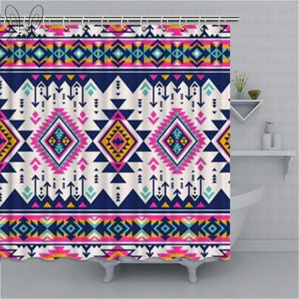 Занавеска для душа Aztec Ikat в этническом стиле традиционный этнический Этнический