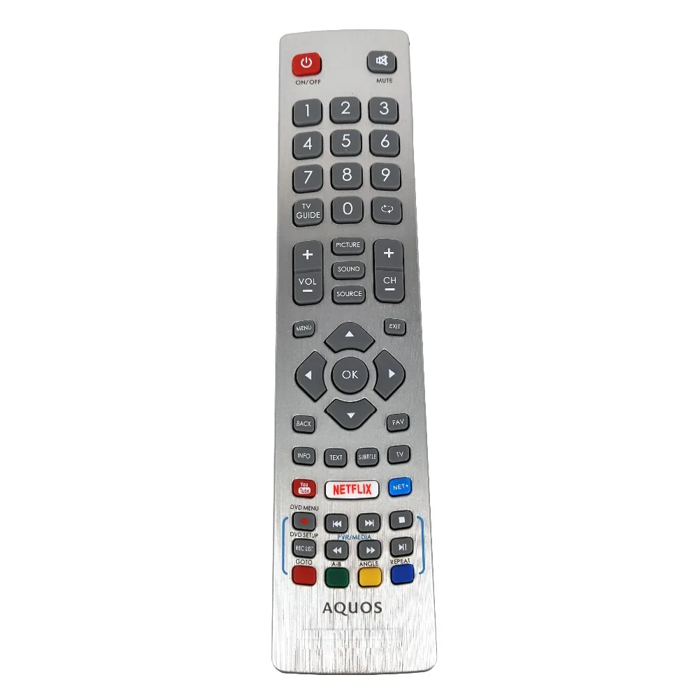 

New Original remote control tv For Sharp Aquos Smart LED TV SHWRMC0115 IR Controle with Netflix Youtube 3D Button Fernbedienung