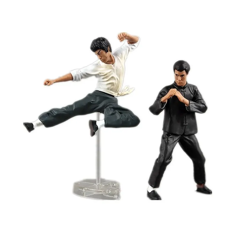 4 шт./компл. модели Брюса Ли игрушки для детей крутые фигурки Кунг Фу из ПВХ